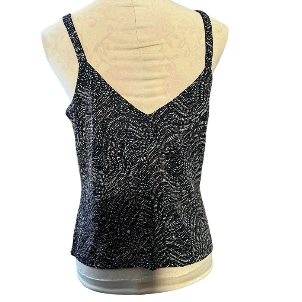 MSK Black and White Patterned Blouse